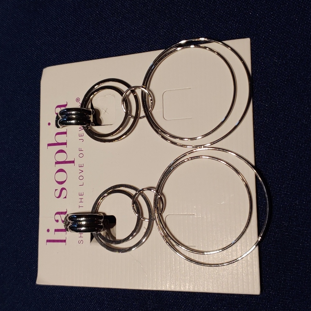 Lia Sophia Silver Clip Ons